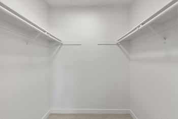 Spacious walk-in closets*